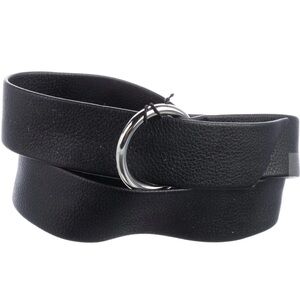 B-Low the belt black and silver ring belt